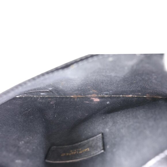 Yves Saint Laurent  Uptown Envelope Smooth Shiny Calfskin Leather Pouch Black - Picture 12 of 13
